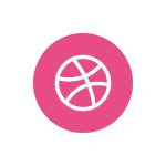 dribbble logo dribbble icon free free vector
